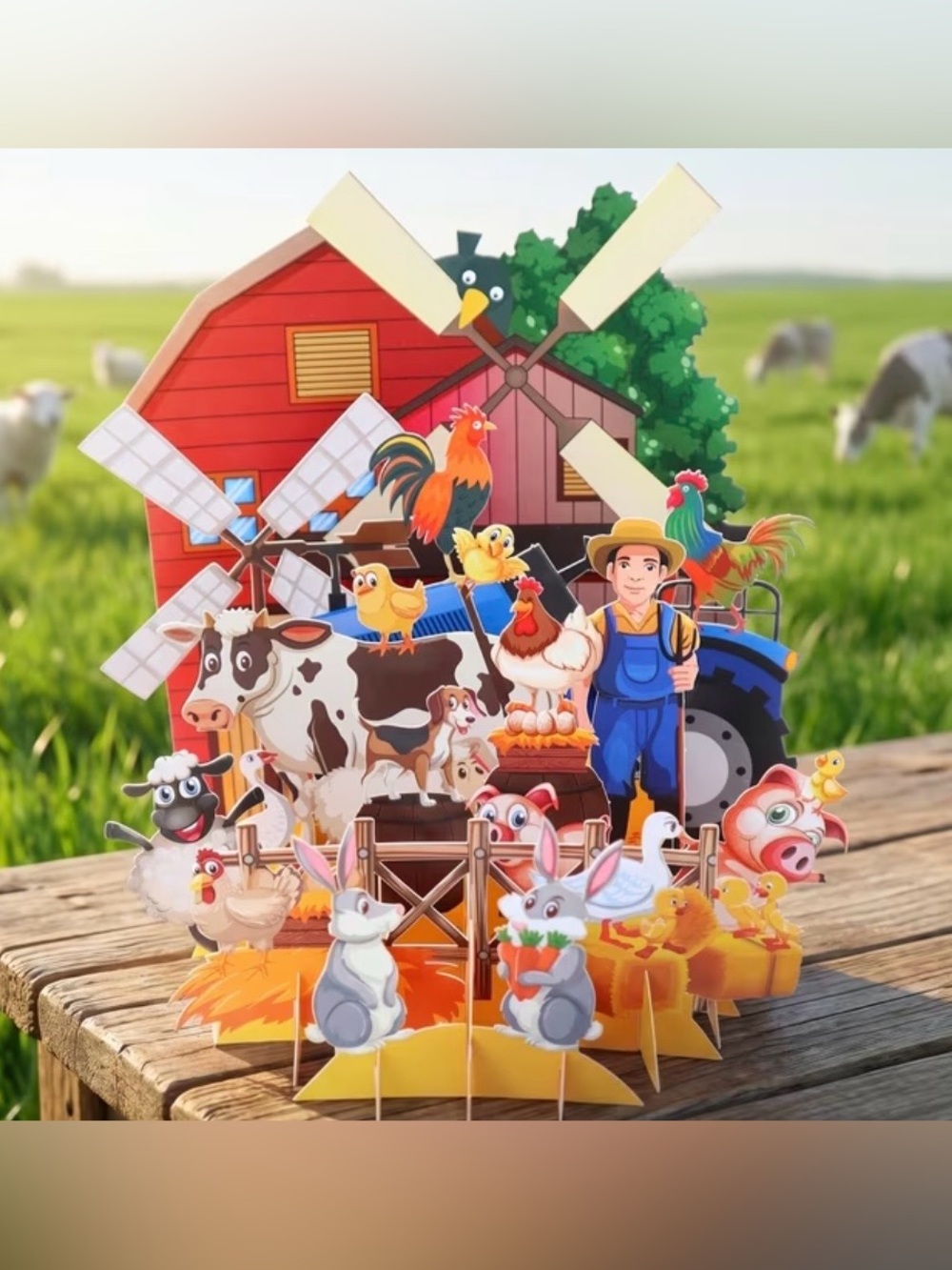 Farm Animal Pop-Up Card